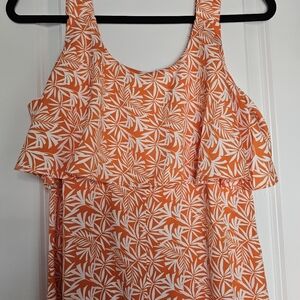 Orange Ann Taylor Floral dress